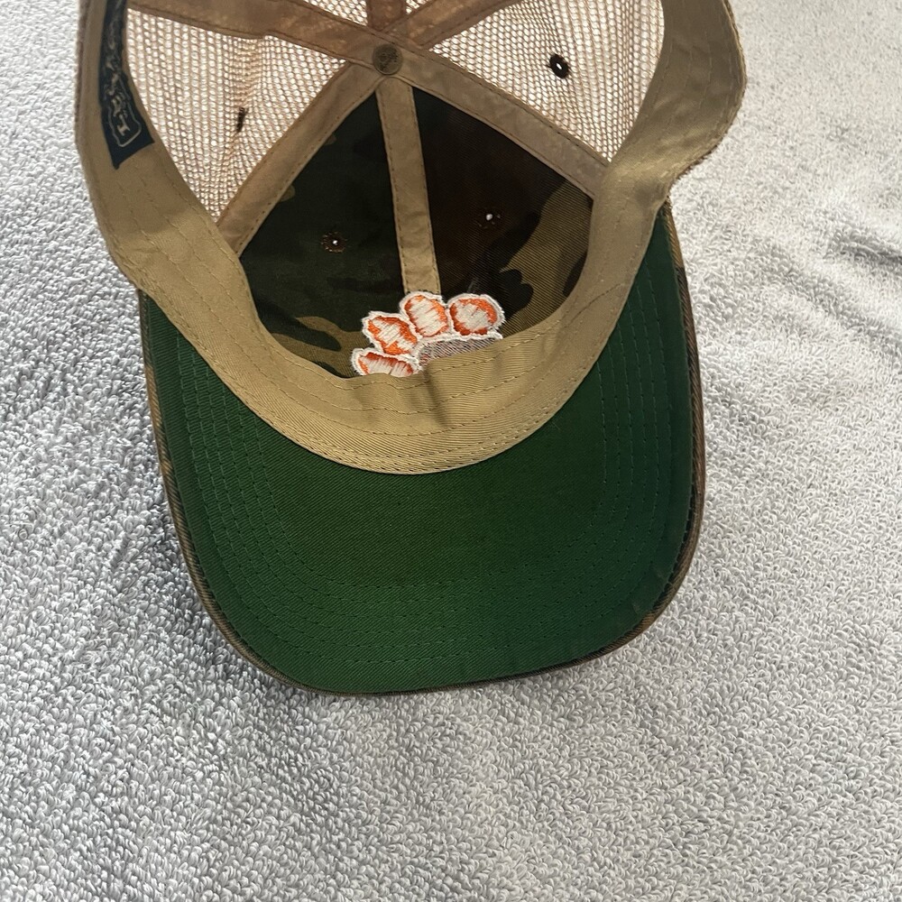 Vtg Legacy Clemson Tigers Camouflage Truck Mesh Hat Football Adjustable - Picture 6 of 7